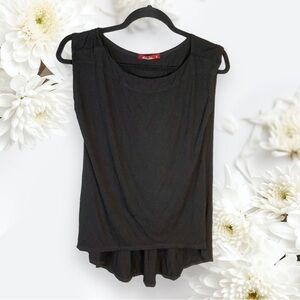 Barbara Lesser Black Sleeveless Top w Spandex Wm S